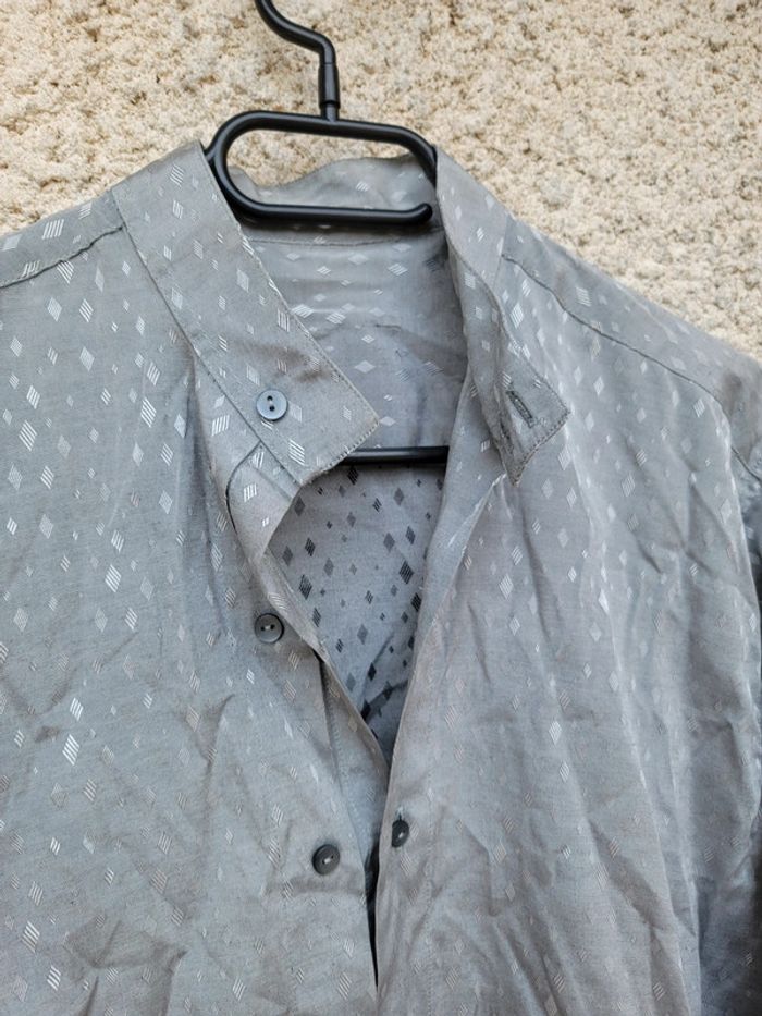 Jolie chemise col mao vintage tendance chic moderne - photo numéro 2