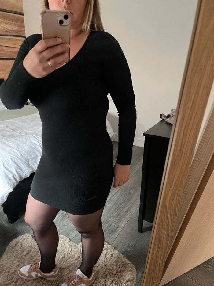 Robe boohoo noir