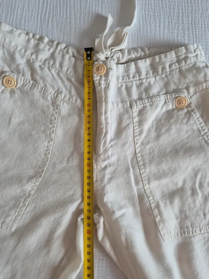 Comptoir des cotonniers - Pantalon beige / écru taille 40 - photo numéro 13