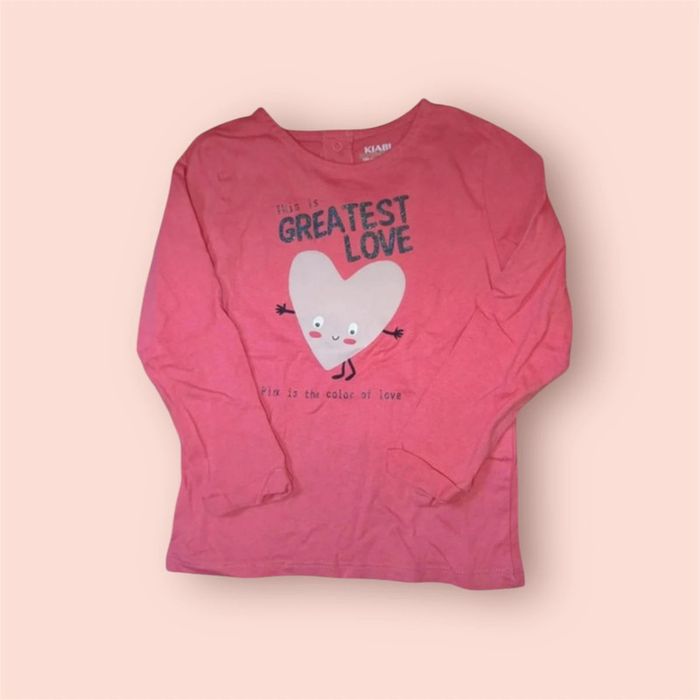 🌼 Tshirt manche longue Kiabi taille 24 mois 💚