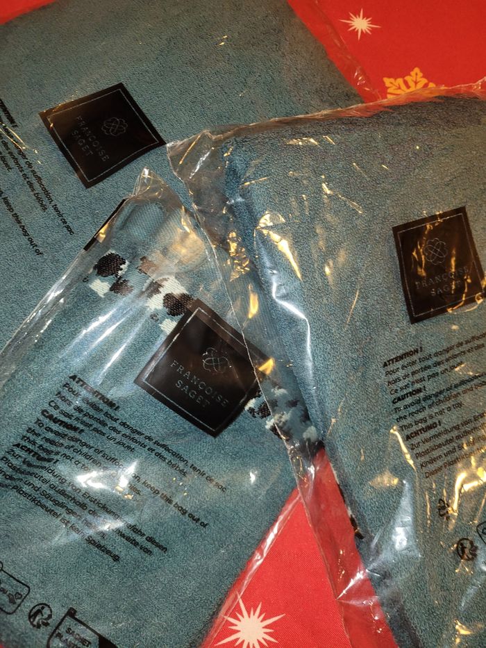 Lot serviettes et gants modèle majestueuse - photo numéro 4