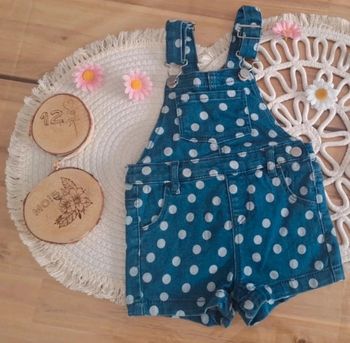 Salopette short baby girl 12 mois