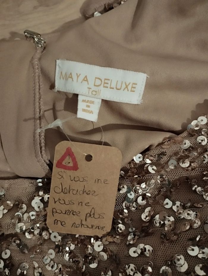 Robe longue de soirée Maya Deluxe taille 38 - photo numéro 13