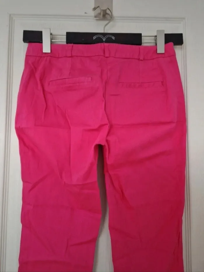 Jolie pantacourt rose fushia femme phildar taille L/40 - photo numéro 5