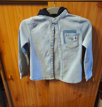 Chemise col mao avec capuche amovible taille 8 ans