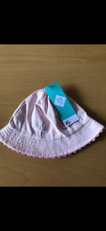 Chapeau fille rose tex baby 0/3 mois