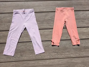 Lot 2 legging 3/4 taille 7-8 0ans