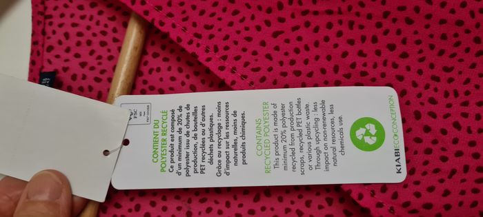Top voile rose imprimé neuf - 38/40 - Kiabi - photo numéro 7