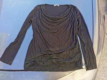 Tee shirt ml col tombant