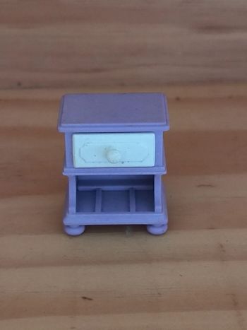 Playmobil 1 chevet 1900 colori blanc et mauve violet