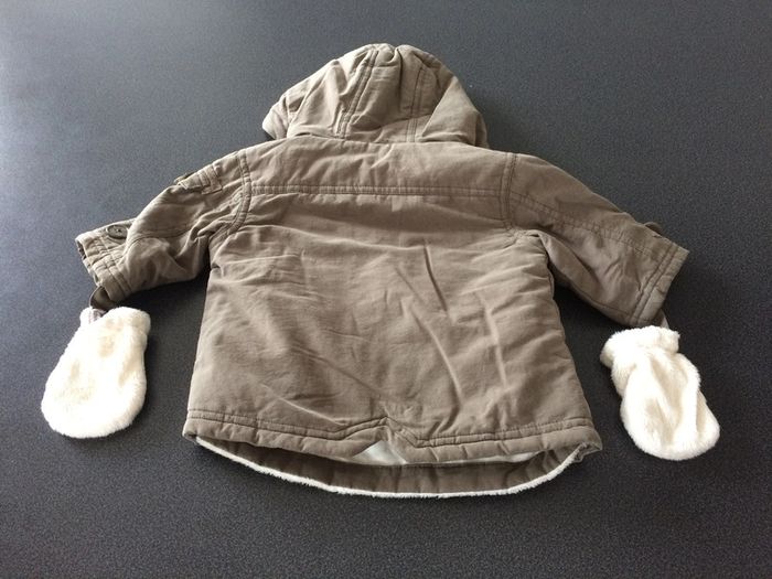 Manteau chaud marron 3 mois Vertbaudet - photo numéro 3
