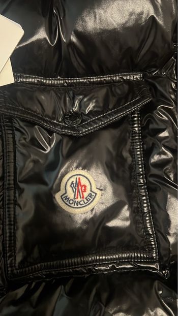 Doudoune moncler matelassé  noir et tricolore