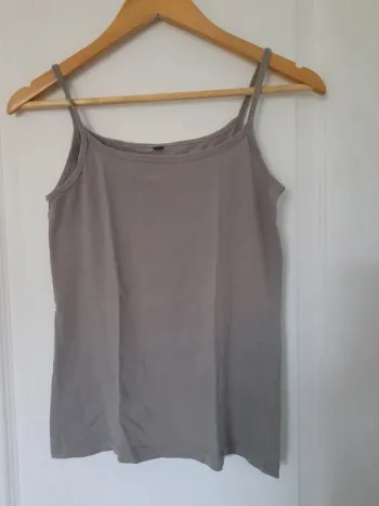 Débardeur à Bretelles en Coton Kaki - Taille S - Excellent État