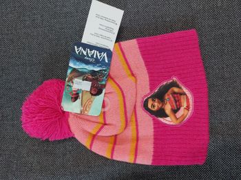 beau bonnet vaiana rose taille unique