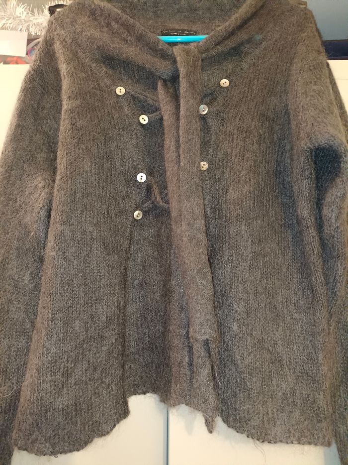 Gilet femme, Eliane et Lena, mohair majoritaire, taille 40 - photo numéro 3