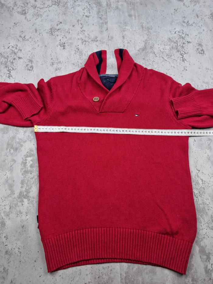 Pull col châle Tommy Hilfiger rouge XS Hommes - photo numéro 11