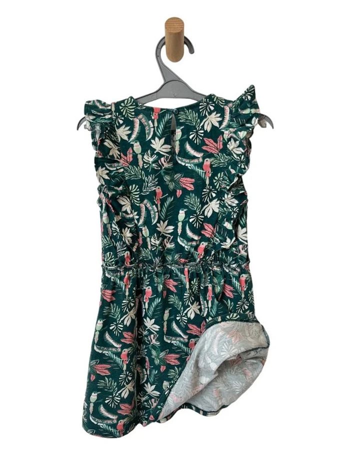 Robe d’été verte (oiseaux et végétaux) - Vertbaudet 6 ans (116cm) - photo numéro 7