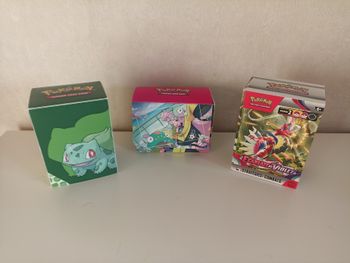 Lot 3 boîtes rangement de cartes pokemon