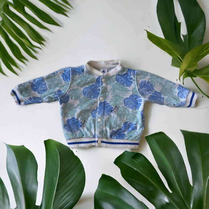 Cardigan monstera Petit Bateau 6 mois TBE (14€)