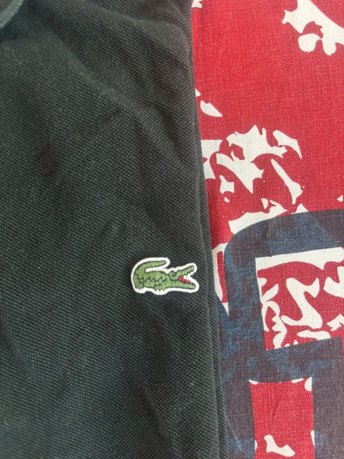 Polo Lacoste vintage noir taille M - photo numéro 2