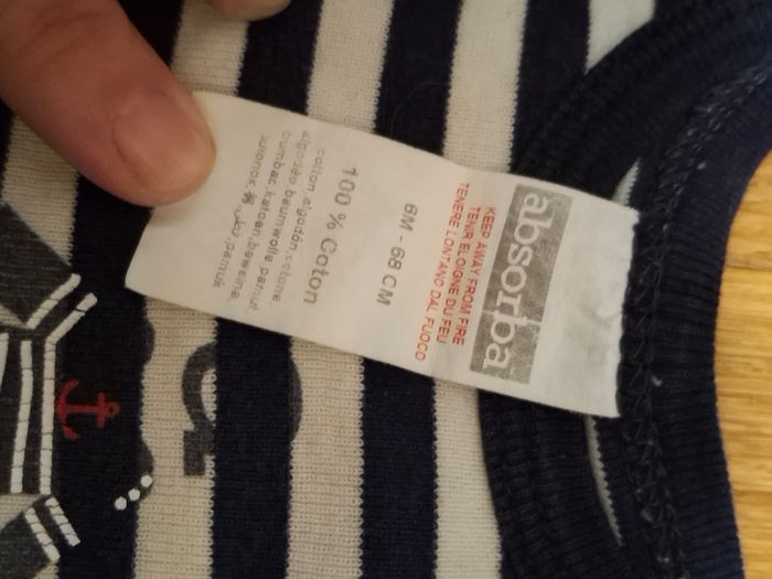 Body 6 mois absorba - photo numéro 2