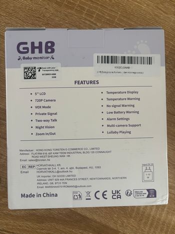 Caméra babyphone GHB