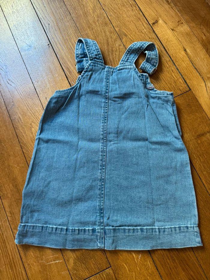 Robe en jeans style salopette 3 ans sergent major très bon état - photo numéro 4