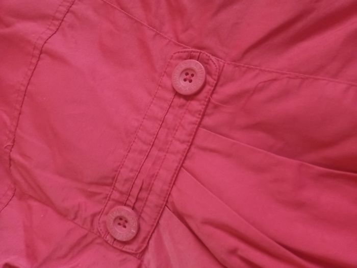 imperméable cyrillus neuf 8 ans fille corail avec capuche et doublé - photo numéro 5