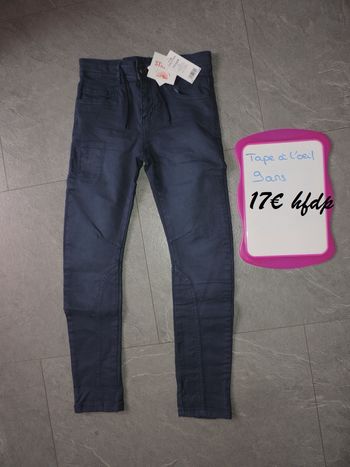 pantalon tape à l'oeil taille 9 ans
