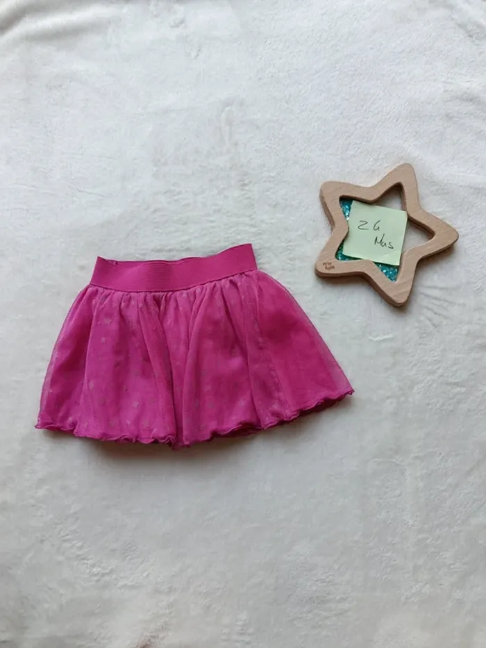 Jupe volant rose Taille 24 mois Gémo - photo numéro 2