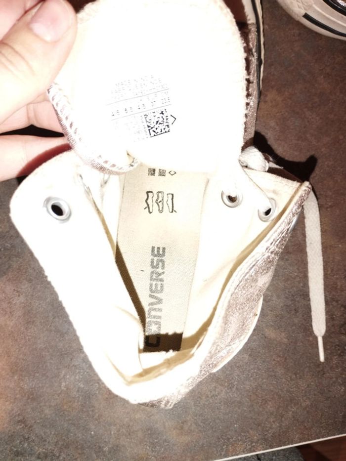 Converse rose argenté fêtes - photo numéro 7