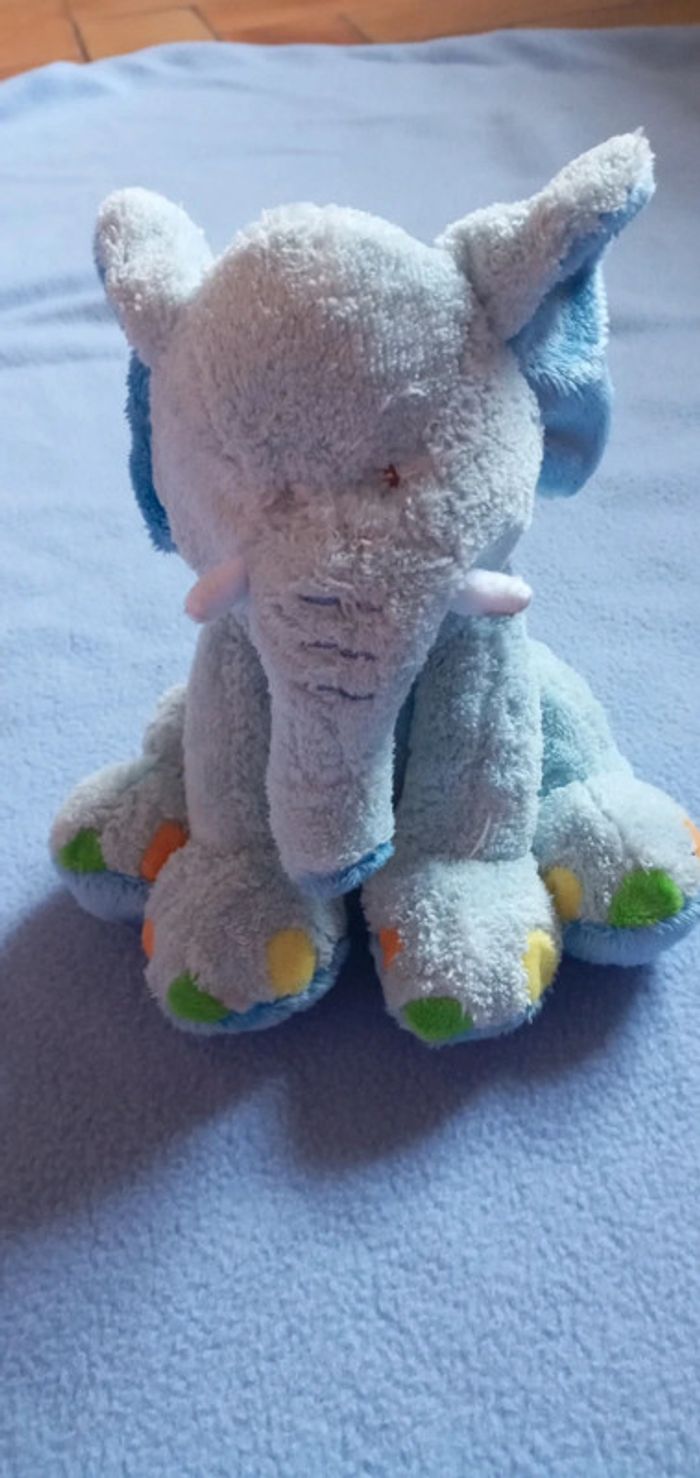 Doudou peluche éléphant Gipsy - photo numéro 2