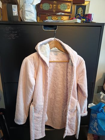 Peignoir enfant rose