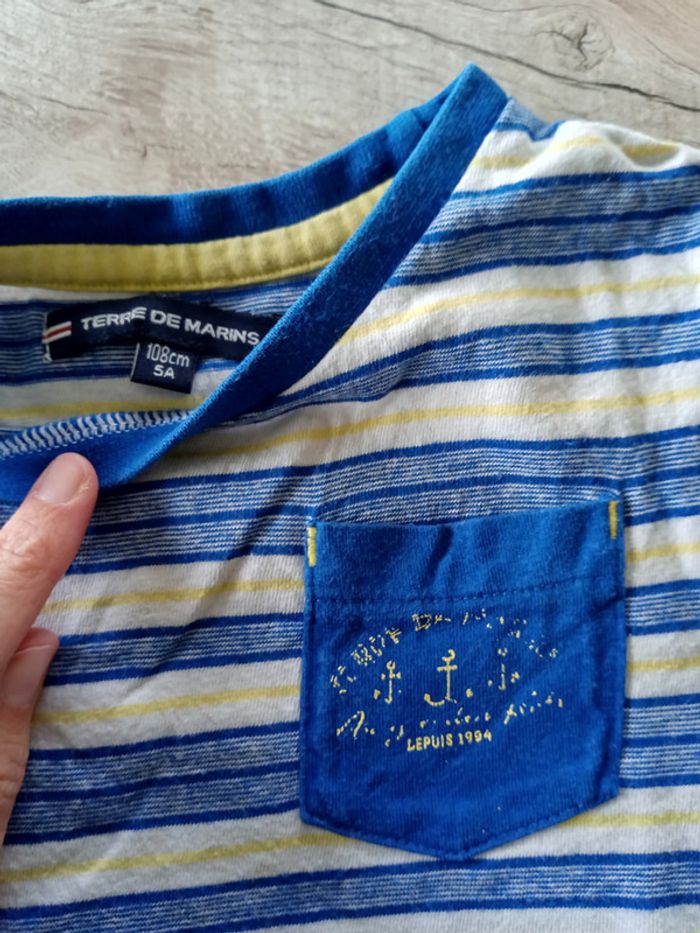 lot de 2 tee shirts manches courtes Terre de marins 5 ans - photo numéro 4