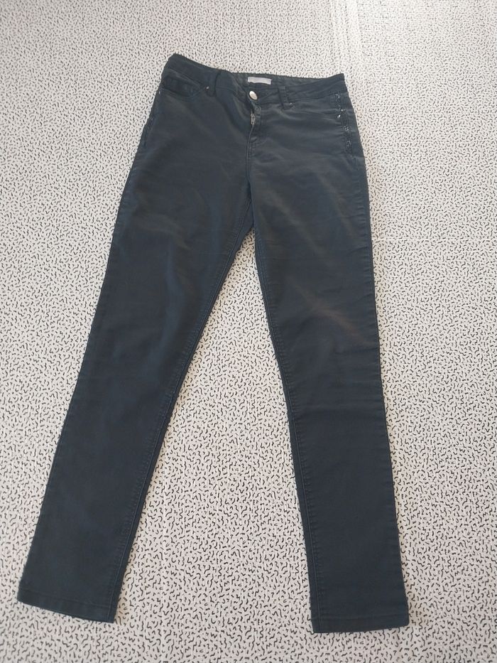 Pantalon slim noir Cache Cache