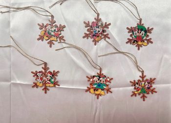 Boules Noël 2D Mickey flocon de neige