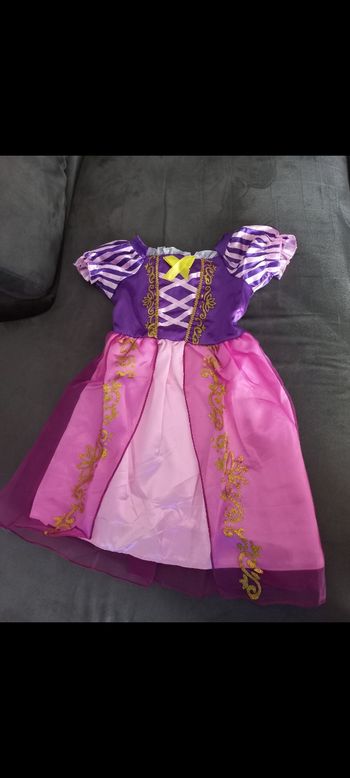 Robe déguisement princesse raiponce 3/4 ans