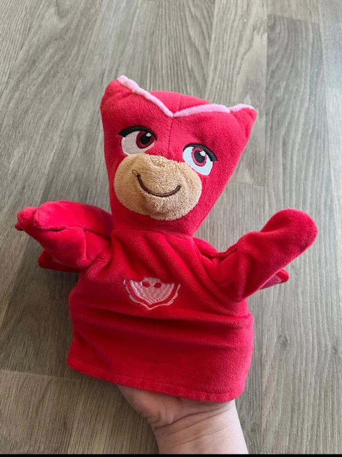 Peluche marionnette pyjamasque bibou