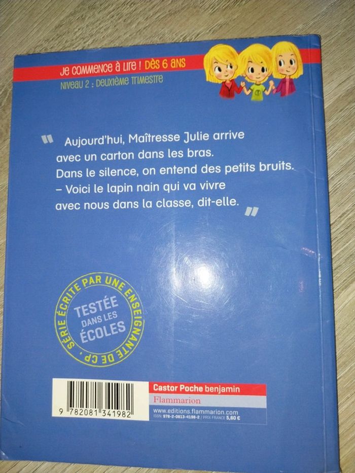 Je suis en CP  - le lapin de la classe - photo numéro 2