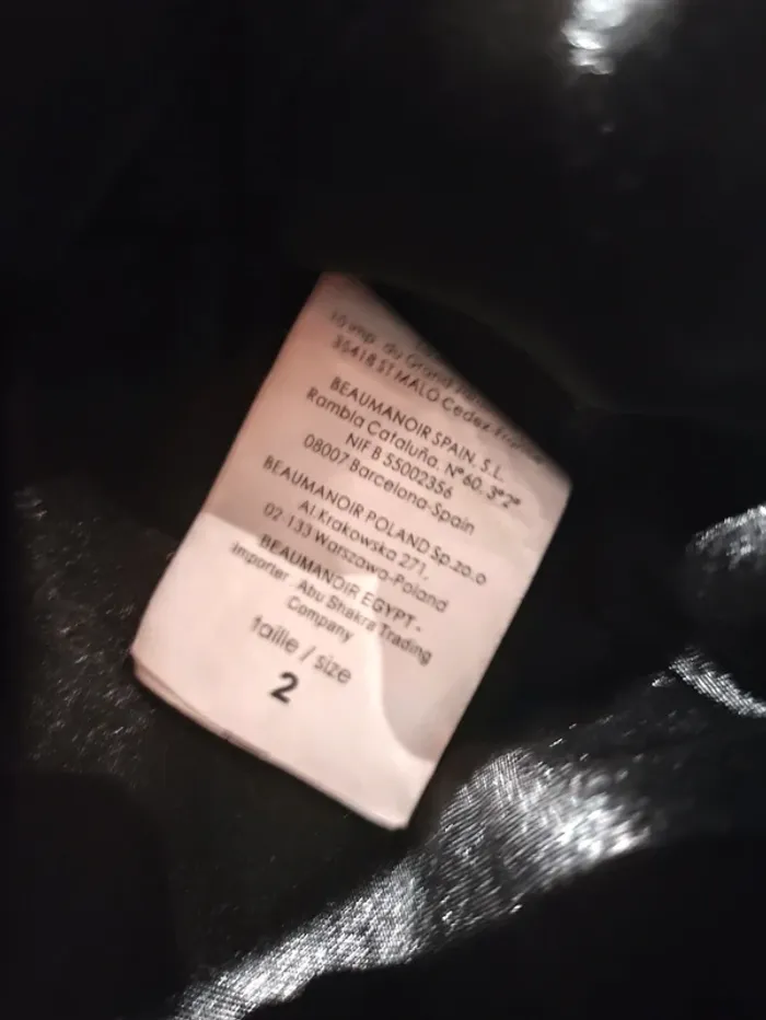 Blazer noir Cache Cache motif pois blanc bon état Taille S / 36 - photo numéro 4