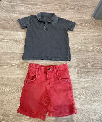 Ensemble short tee shirt 3 ans