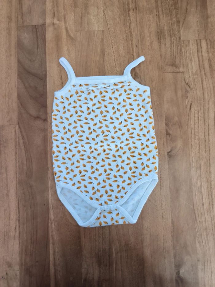 Body bretelles fines feuilles 50/56cm Zeeman