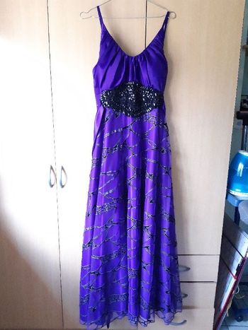 Robe de soirée noir et violette