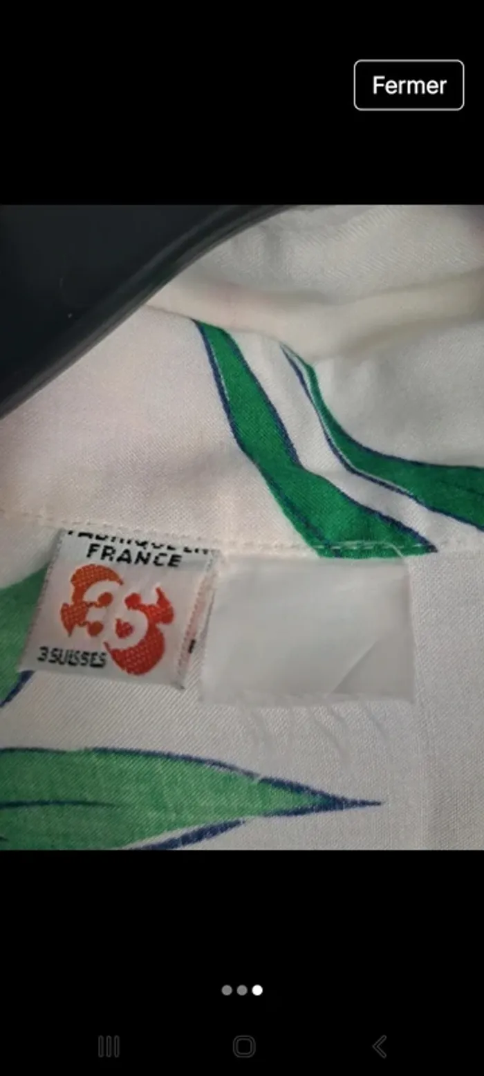 Chemise Tahiti 3 Suisses 38 - photo numéro 3