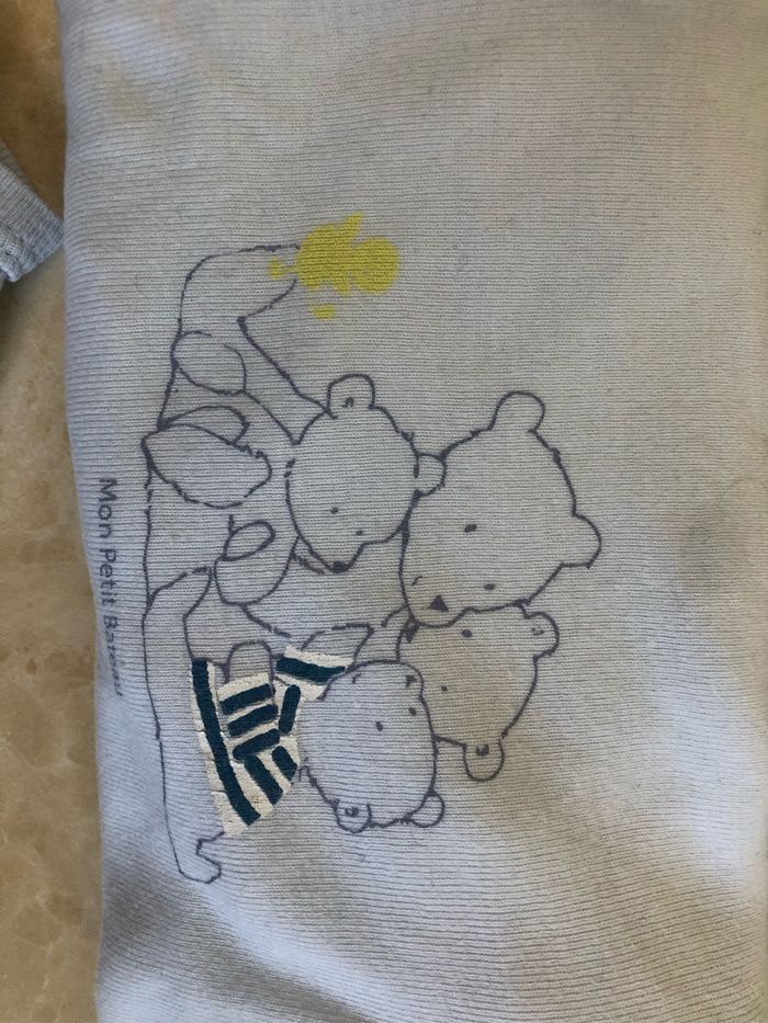 Lot bodies manches longues 3 mois Petit Bateau - photo numéro 5