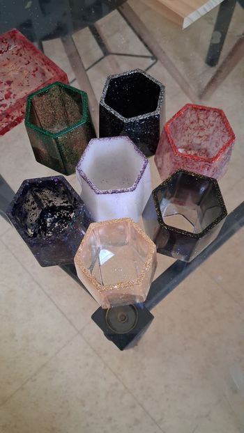 Pots en resine 