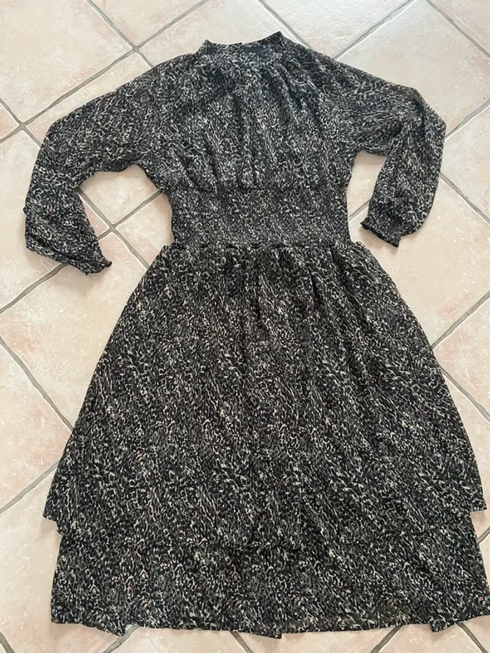 Superbe robe longue manches en voile en 42/44 excellent état de chez Body Flirt - photo numéro 4