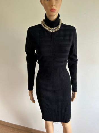 Robe pull noire neuve à manches longues Morgan taille XL (taille petit)