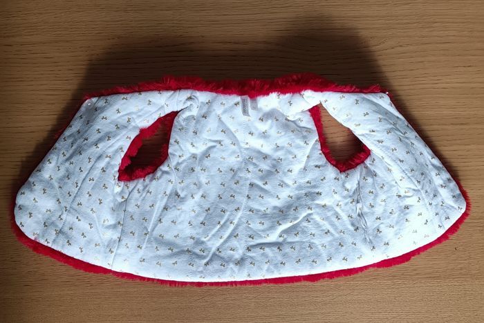 Gilet sans manches Orchestra en fausse fourrure rouge 6 mois 67 cm fille - photo numéro 4