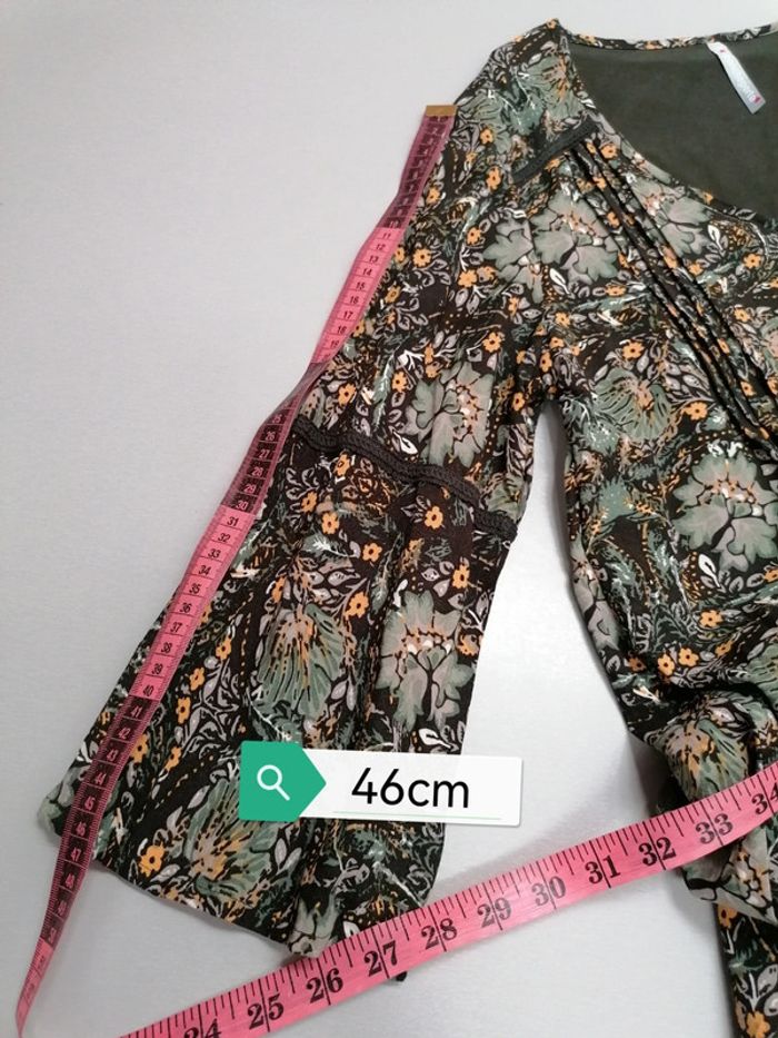 Robe kaki fleuri 42 - photo numéro 13